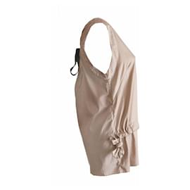 Marni-Marni, beige top with open back.-Brown,Other