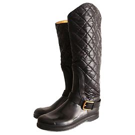 DOLCE & GABBANA, quilted rainboots Black