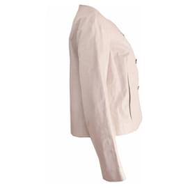 Chloé-Chloe, Beige/off white lamb leather jacket in size FR42/M.-Other