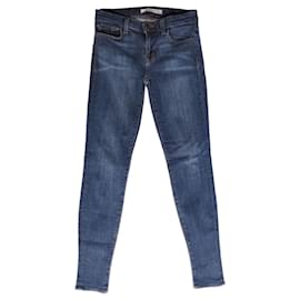 J Brand-marca j, jeans azul medio (Pierna flaca) en tamaño 25.-Azul