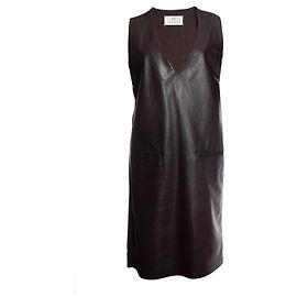 Maison Martin Margiela Maison Margiela, Vestido de cuero marrón Castaño