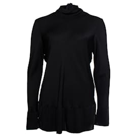 By Malene Birger-BY MALENE BIRGER, blouse with high collar-Black