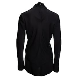 By Malene Birger-BY MALENE BIRGER, blouse with high collar-Black