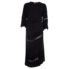 Comme Des Garcons-COMME des GARCONS, robe longue asymétrique-Noir