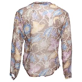Autre Marque-RAYA, Bluse mit Blumendruck und Punkten-Mehrfarben