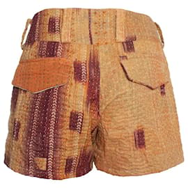 Autre Marque-Io sono Jai, shorts nei colori ocra e bordeaux-Multicolore