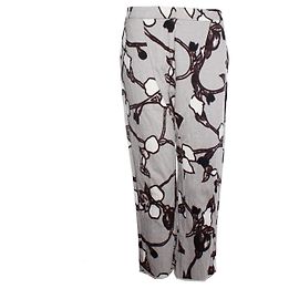 Marni, pantalones con estampado de flores Gris