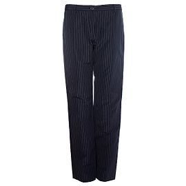 Dries van Noten, Gestreifte Hose Blau