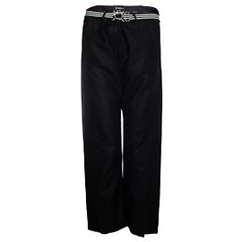 Ann Demeulemeester, Hose mit gestreiftem Gürtel Schwarz
