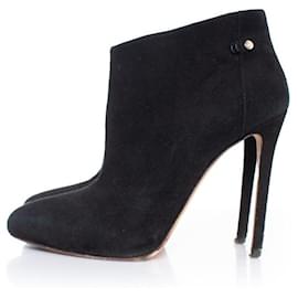 Elisabetta Franchi-Elisabetta Franchi, Black suede ankle boots-Black