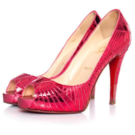 Christian Louboutin-Christian Louboutin, Salón rosa metalizado-Rosa