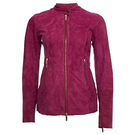 Autre Marque ginger, suede biker jacket Pink