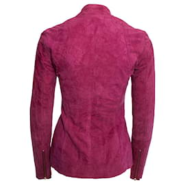 Autre Marque-ginger, suede biker jacket-Pink