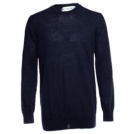 COMME des GARCONS, Pull en laine bleu. Bleu