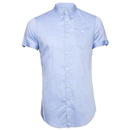 Dsquared2-Dsquared2, Camisa azul clara com mangas curtas.-Azul