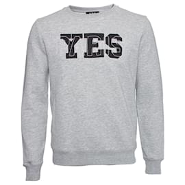 Autre Marque-a.P.C., Grey sweater with text.-Grey