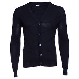 Christian Dior DIOR HOMME, Strickjacke aus blauer Wolle Blau