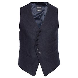 EMPORIO ARMANI, Wollweste in Grau. Grau