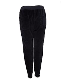 Balmain-Balmaın, Pantalones deportivos de terciopelo.-Negro