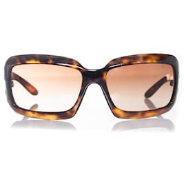 Chanel-Chanel, Brown square sunglasses-Brown