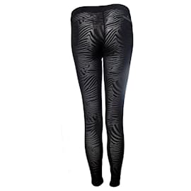 Autre Marque-Stella McCartney x Adidas, mesh legging with zebra print-Black