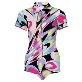 Emilio Pucci Emílio Pucci, Traje de playa de rizo Multicolor