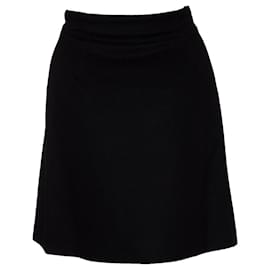 Gianni Versace-Gianni Versace Couture, Double buttoned wool skirt-Black