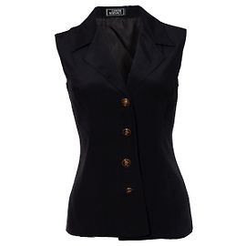 Gianni Versace Couture, Top camicetta senza maniche Nero