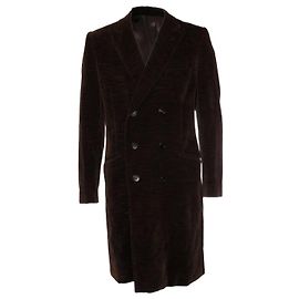 DOLCE & GABBANA, Cappotto blazer marrone con petto foderato Marrone