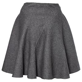 Christian Dior-Christian Dior, Grey wool A line skirt-Grey