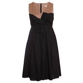Paule Ka, vestido de cóctel negro con lazo. Negro