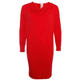 Wolford-WOLFORD, robe en laine rouge.-Rouge