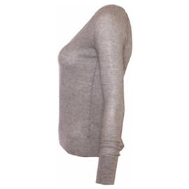 Autre Marque-James Perse, grey knitted top-Grey