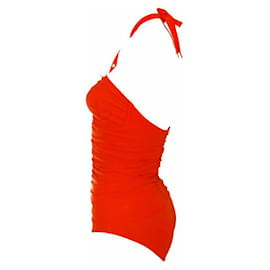 Wolford-WOLFORD, maillot de bain stretch ajusté orange.-Orange