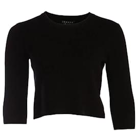 Theory-THEORY, Black Cropped Top-Other