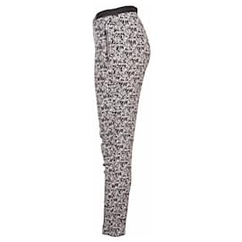 American Vintage-AMERICAN VINTAGE, casual trousers with stained/dotted print in size XS .-Black,White