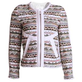 IRO, chaqueta de boucle multicolor con estampado azteca Multicolor