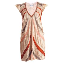 Autre Marque-Beach Couture,  satin dress with decoration.-Pink,Other