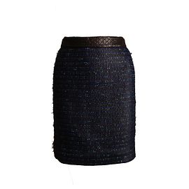 Proenza Schouler Proenza Schuler, blauer Tweedrock. Blau