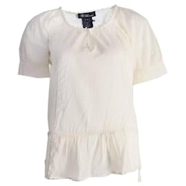 Isabel Marant Etoile-Isabel Marant Etoile, top túnica esbranquiçada em tamanho 3/M.-Branco