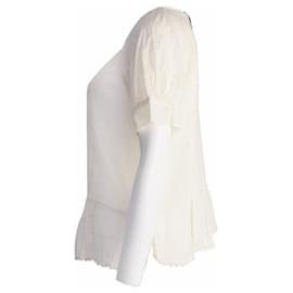 Isabel Marant Etoile-Isabel Marant Etoile, haut tunique couleur blanc cassé en taille 3/M.-Blanc