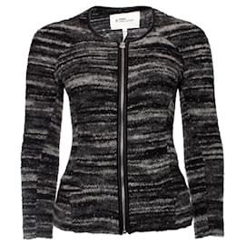 Isabel Marant Etoile-Isabel Marant Etoile, Wolljacke mit Reißverschluss-Grau