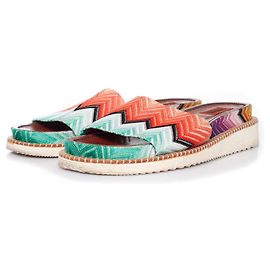 MISSONI, Flat knitted sandals Multiple colors