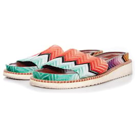 Missoni-MISSONI, Flat knitted sandals-Multiple colors
