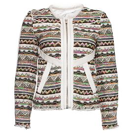 IRO, chaqueta de boucle con estampado azteca Multicolor