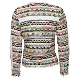 Iro-IRO, jaqueta boucle com estampa asteca-Multicor