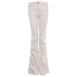 Autre Marque Virginie Náufrago, calça jeans bege Branco