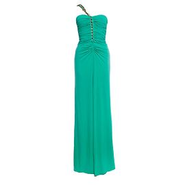 BLUMARINE, Maxikleid in Türkis Blau