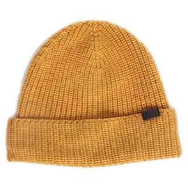 Autre Marque-Treinador, gorro de lã ocre-Amarelo