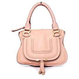 Chloé-Chloe, Small leather Marcie Bag in Fallow pink-Pink